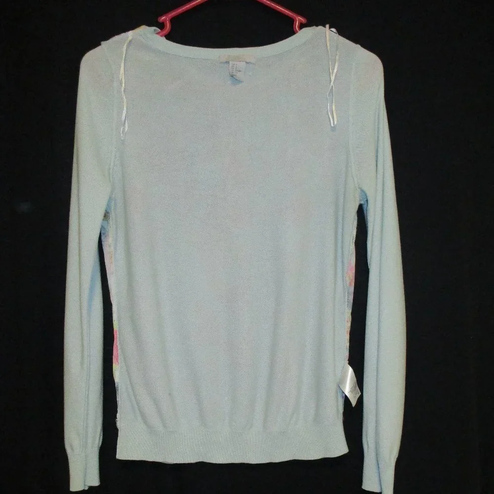 H & M Multicolored Long Sleeves Pullover Floral Top - Picture 5 of 15